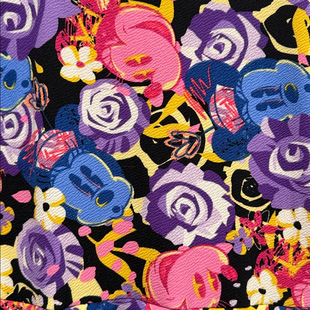 Lularoe Disney Amelia Floral Minnie Dress - rare “unicorn” print, EUC - Picture 4 of 4